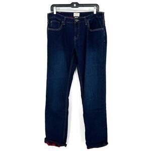 Telluride Clothing Co. Size 6 NWOT Blue Jeans Red Plaid Flannel Lining‎ Outdoors